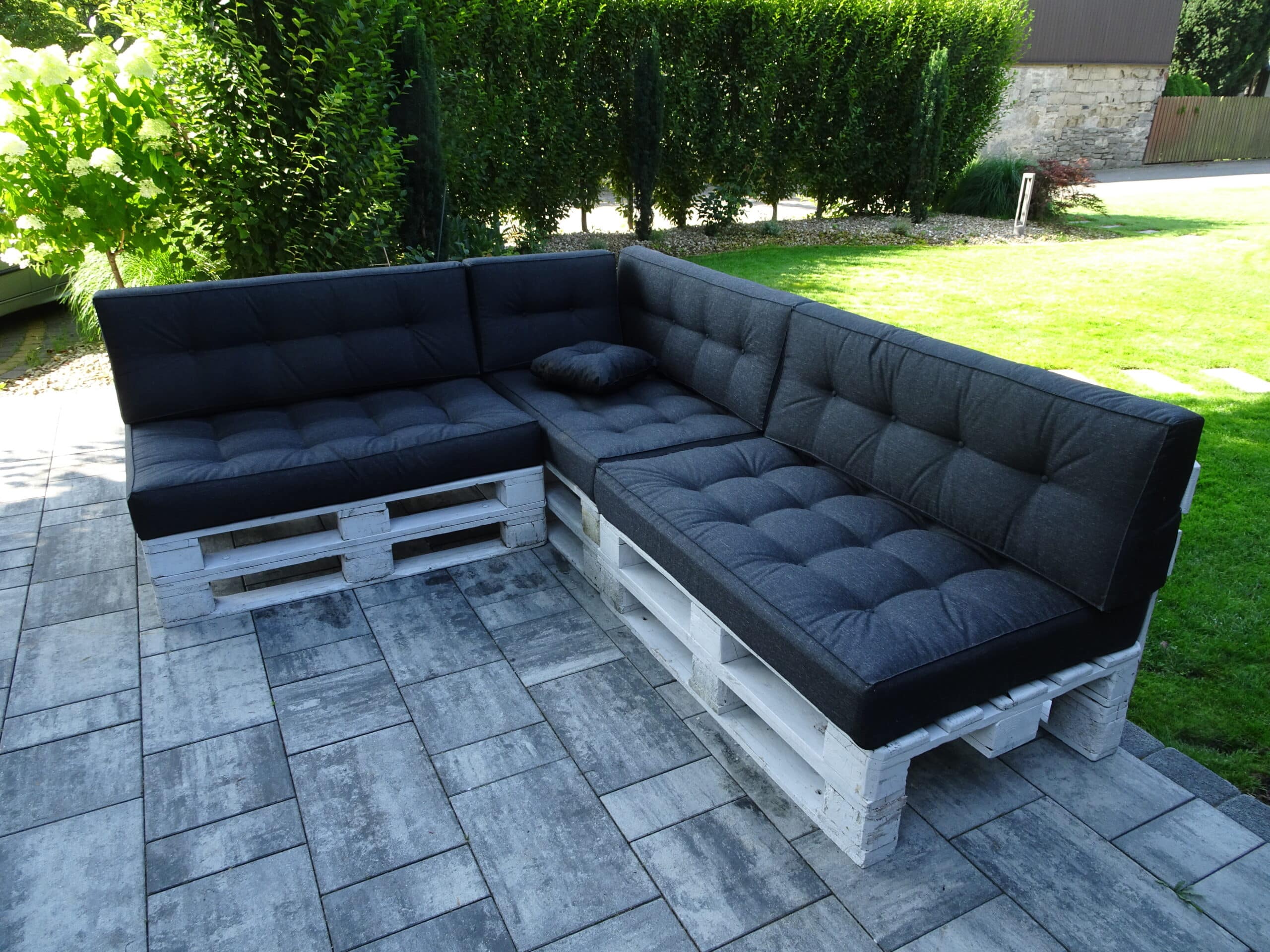 Palettenkissen für Europaletten 120 × 80 in der Farbe Silber / Schwarz – Bild 5